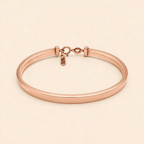 Plain Rose Gold Bangle