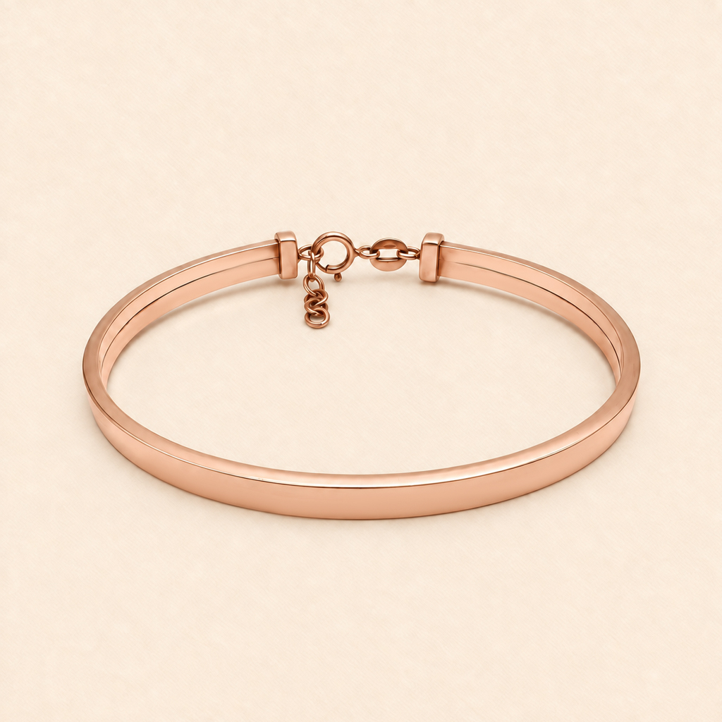 Plain Rose Gold Bangle