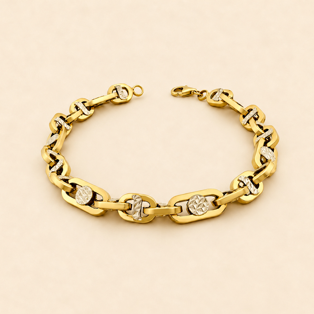 Two Tone Link Bracelet