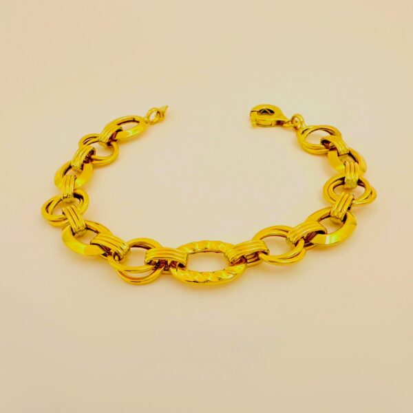 Twisted Gold Chain Bracelet