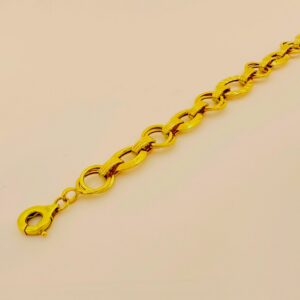 18K Tricolor Chain Bracelet