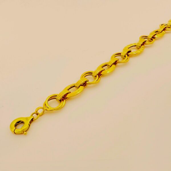 18K Tricolor Chain Bracelet