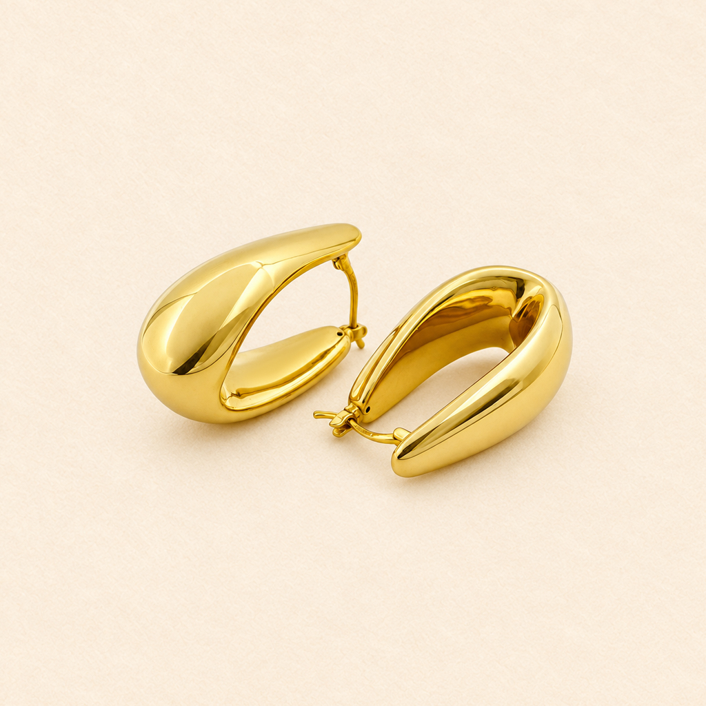Chunky Oval Earrings
