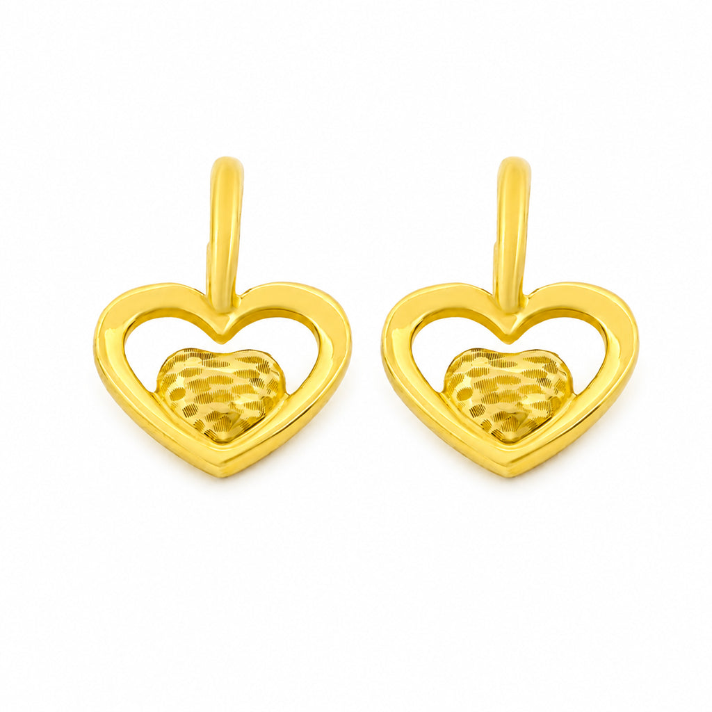 18K Yellow Gold Ball Stud Earrings