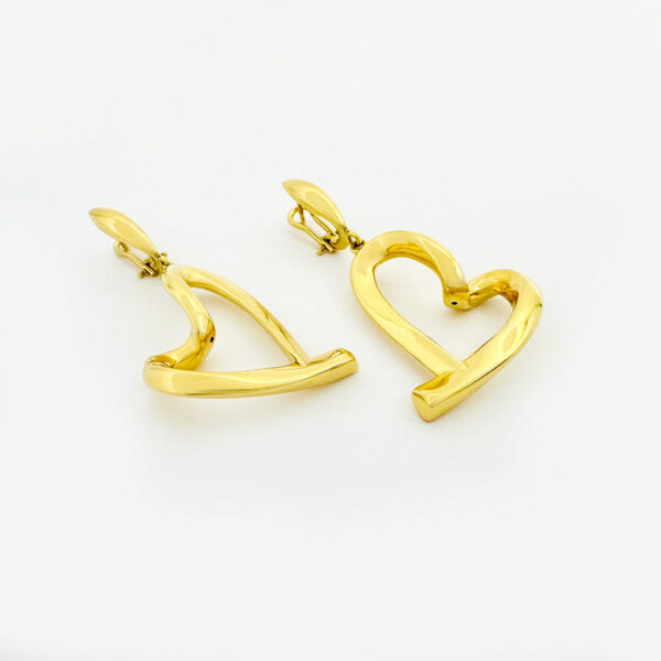 18K Yellow Gold Plain Hoop Earrings