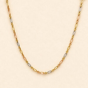 Tricolor Link Necklace