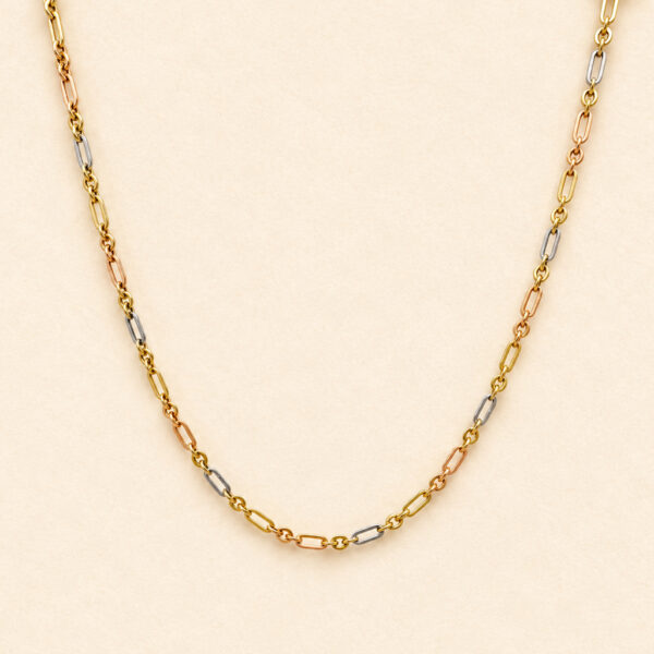 Tricolor Link Necklace