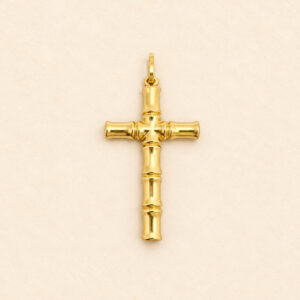 Bamboo Cross Pendant