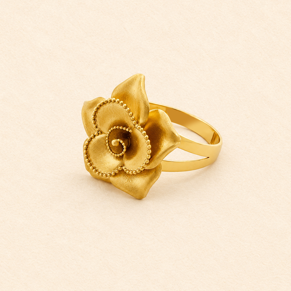Matte Flower Ring